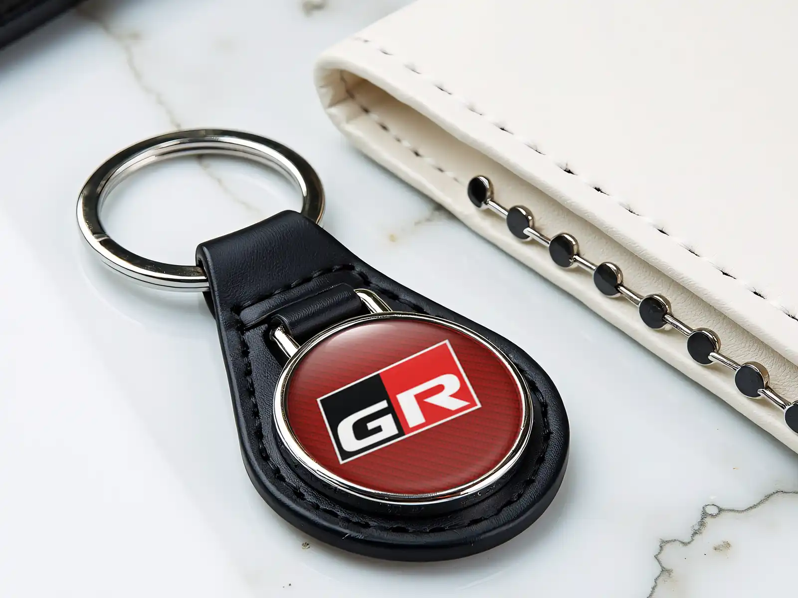 Toyota Leder Schlüsseletui Stabiles Premium Glänzendes Finish